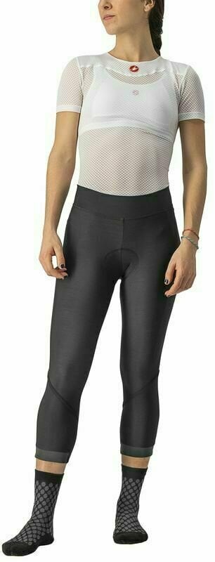 Cyklo-kalhoty Castelli Velocissima Thermal Knicker Black/Black Reflex M Cyklo-kalhoty