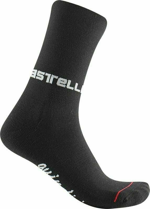 Cyklo ponožky Castelli Quindici Soft Merino W Sock Black S/M Cyklo ponožky