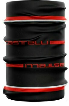 Cyklistická čiapka Castelli Como Neck Warmer Black/Red-White UNI Nákrčník - 1
