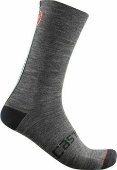 Cyklo ponožky Castelli Racing Stripe 18 Sock Dark Gray S/M Cyklo ponožky - 1