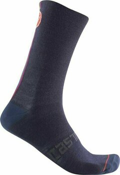 Cyklo ponožky Castelli Racing Stripe 18 Sock Savile Blue 2XL Cyklo ponožky - 1