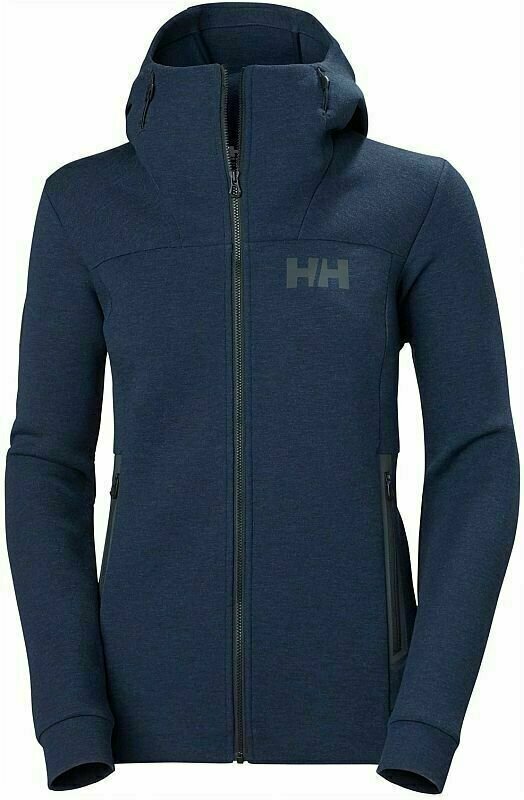 Hættetrøje til udendørs brug Helly Hansen W HP Ocean Sweat Navy Melange L Hættetrøje til udendørs brug