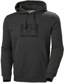 Hoodie Helly Hansen Men's HH Logo Hoodie Ebony Melange S - 1