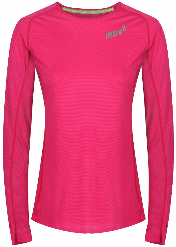 Løbe t-shirt med lange ærmer Inov-8 Base Elite Long Sleeve Base Layer Women's 3.0 Pink 36 Løbe t-shirt med lange ærmer