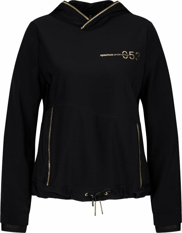 Mikina a tričko Sportalm Chase Womens Sweater Black 34 Mikina