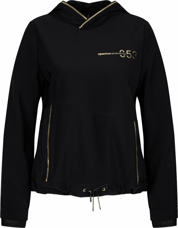 Ski-trui en T-shirt Sportalm Chase Womens Sweater Black 38 Capuchon