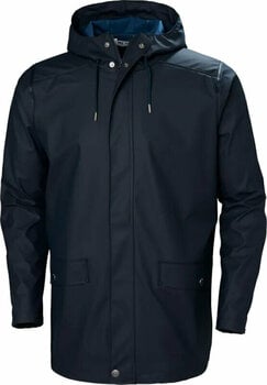 Outdoor Jacket Helly Hansen Moss Raincoat Navy L Outdoor Jacket - 1