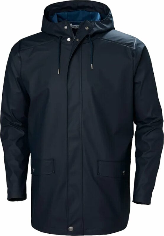 Outdoor Jacket Helly Hansen Moss Raincoat Navy 2XL Outdoor Jacket