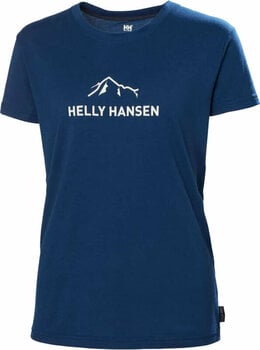 Udendørs T-shirt Helly Hansen W Skog Recycled Graphic T-shirt Ocean XS Udendørs T-shirt - 1