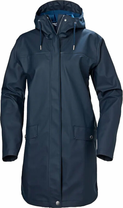 Outdoor Jacket Helly Hansen Women's Moss Raincoat Navy XS Outdoor Jacket
