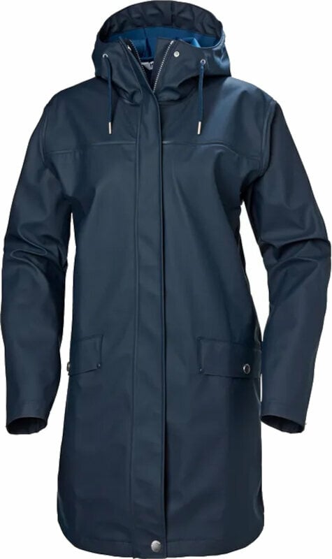 Jacke Helly Hansen Women's Moss Raincoat Jacke Navy XL