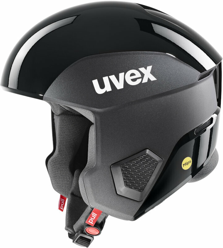 Lyžařská helma UVEX Invictus MIPS Black/Anthracite Mat 55-56 cm Lyžařská helma