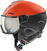 Lyžařská helma UVEX Instinct Visor Fierce Red/Black Mat 56-58 cm Lyžařská helma