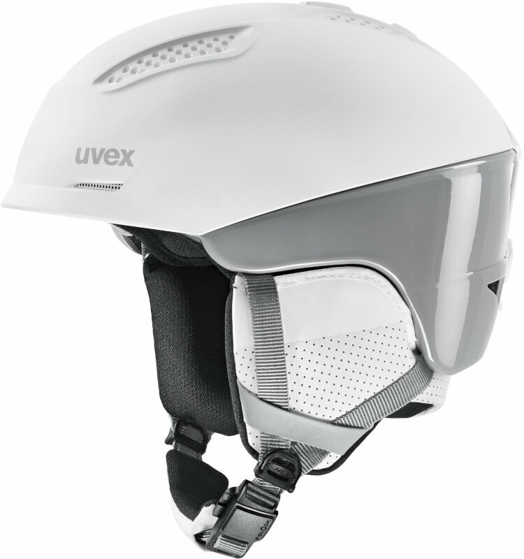 Lyžařská helma UVEX Ultra Pro White/Grey 51-55 cm Lyžařská helma