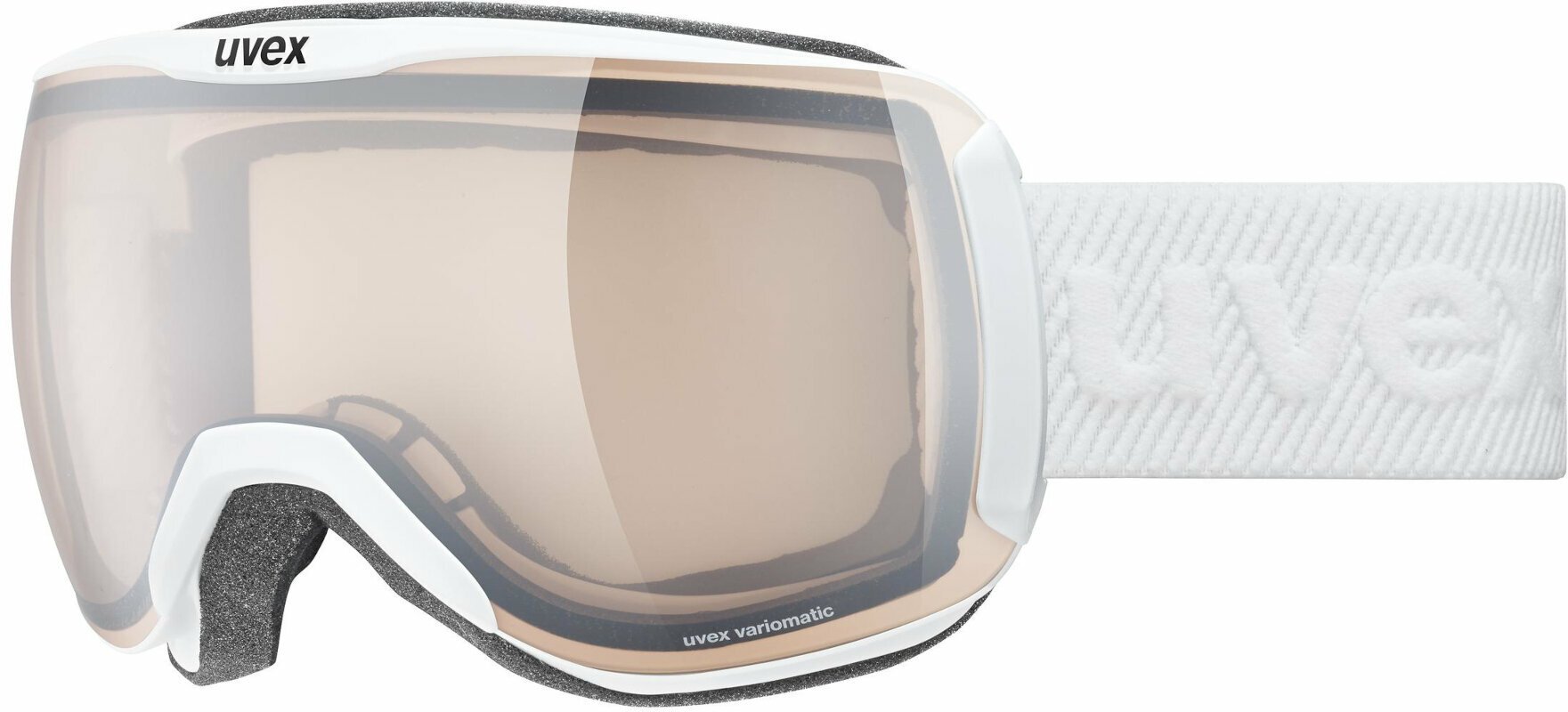 Ski Goggles UVEX Downhill 2100 V White Mat/Variomatic Mirror Silver Ski Goggles