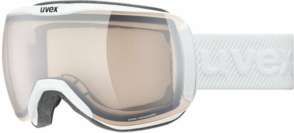 Ski Goggles UVEX Downhill 2100 V White Mat/Variomatic Mirror Silver Ski Goggles - 1