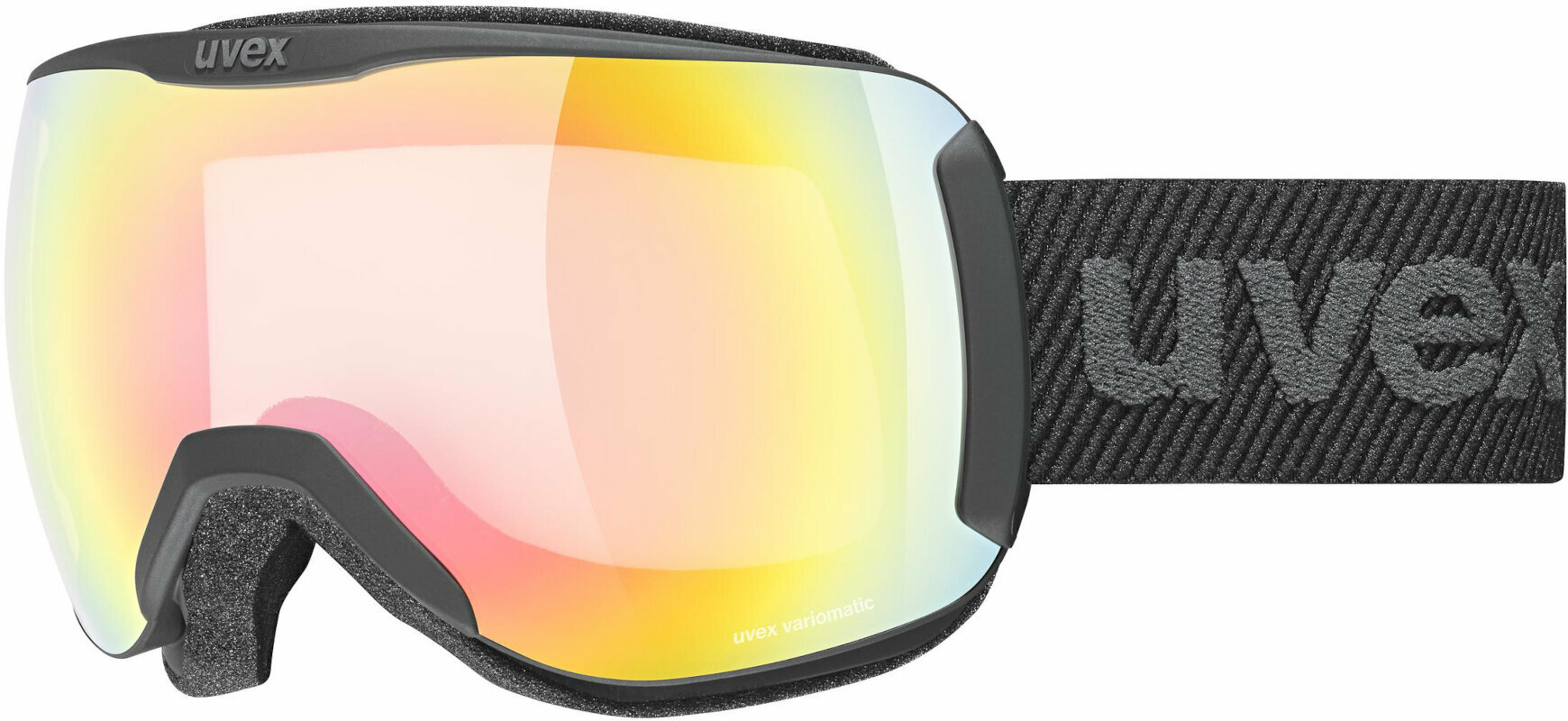 Masques de ski UVEX Downhill 2100 V Black Mat/Variomatic Mirror Rainbow Masques de ski