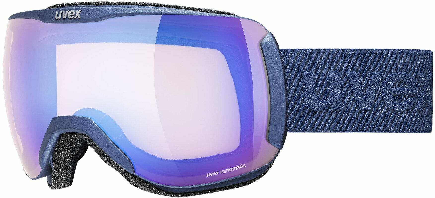 Skibriller UVEX Downhill 2100 V Navy Mat/Variomatic Mirror Blue Skibriller