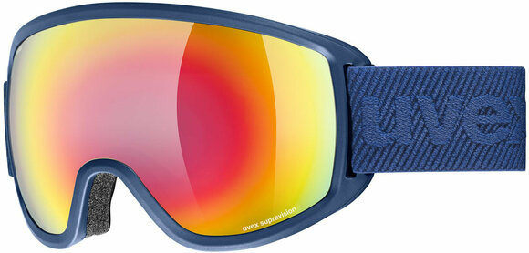 Skibriller UVEX Topic FM SPH Navy Mat/Mirror Rainbow Skibriller - 1