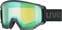 Óculos de esqui UVEX Athletic FM Black Mat/Mirror Green Óculos de esqui