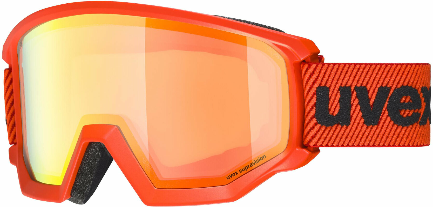 Ski Brillen UVEX Athletic FM Fierce Red Mat/Mirror Orange Ski Brillen