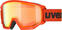 Ski Brillen UVEX Athletic FM Fierce Red Mat/Mirror Orange Ski Brillen