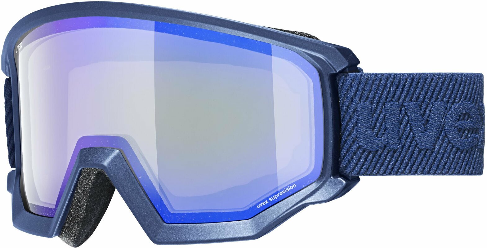 Lyžiarske okuliare UVEX Athletic FM Navy Mat/Mirror Blue Lyžiarske okuliare