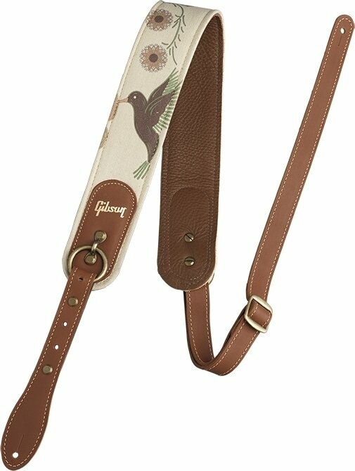 Leather guitar strap Gibson The Hummingbird Premium Leather guitar strap Hummingbird
