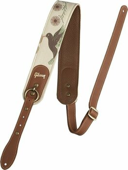 Leather guitar strap Gibson The Hummingbird Premium Leather guitar strap Hummingbird - 1