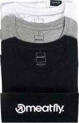 Outdoor T-Shirt Meatfly Basic Multipack Black/Grey Heather/White S T-Shirt