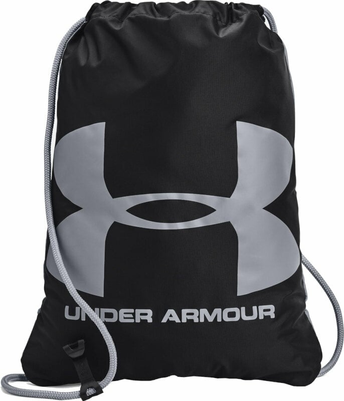 Lifestyle ruksak / Taška Under Armour UA Ozsee Sackpack Black/Steel 16 L Vrecko na prezuvky