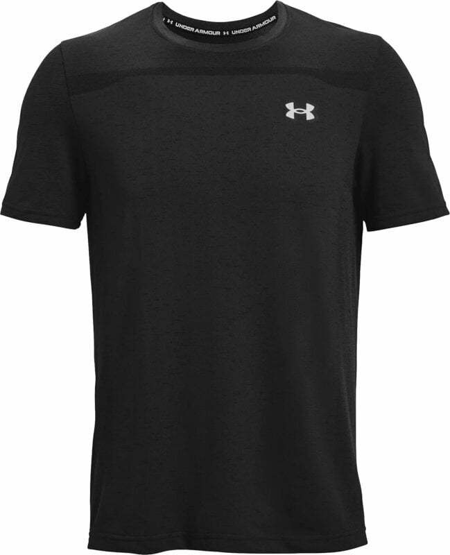 Koszulka do biegania z krótkim rękawem Under Armour UA Seamless Short Sleeve T-Shirt Black/Mod Gray S Koszulka do biegania z krótkim rękawem