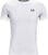 Тениска с къс ръкав за бягане Under Armour Men's HeatGear Armour Fitted Short Sleeve White/Black L Тениска с къс ръкав за бягане