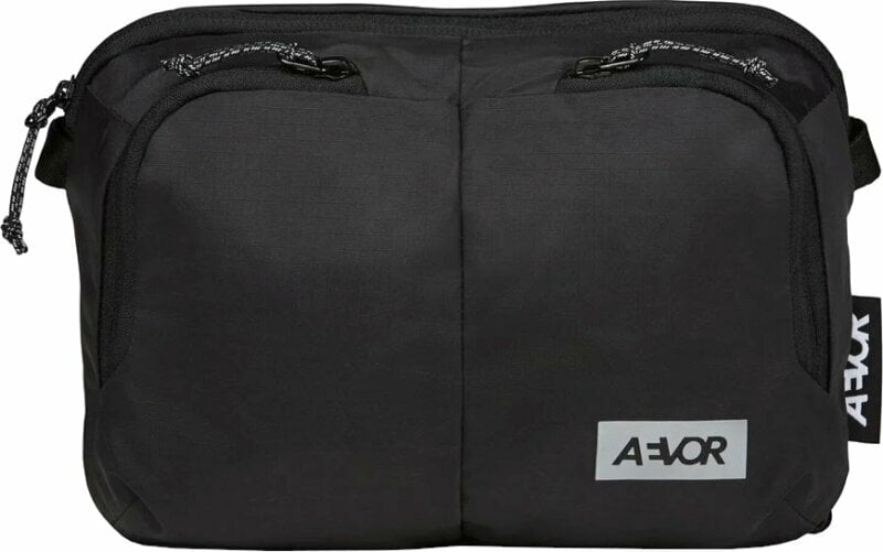 Lompakko, crossbody-laukku AEVOR Sacoche Bag Ripstop Black Crossbody Bag