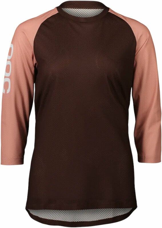 Fietsshirt POC MTB Pure 3/4 Women's Jersey Jersey Axinite Brown/Rock Salt S