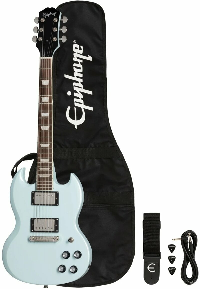 Electric guitar Epiphone Power Players SG Ice Blue