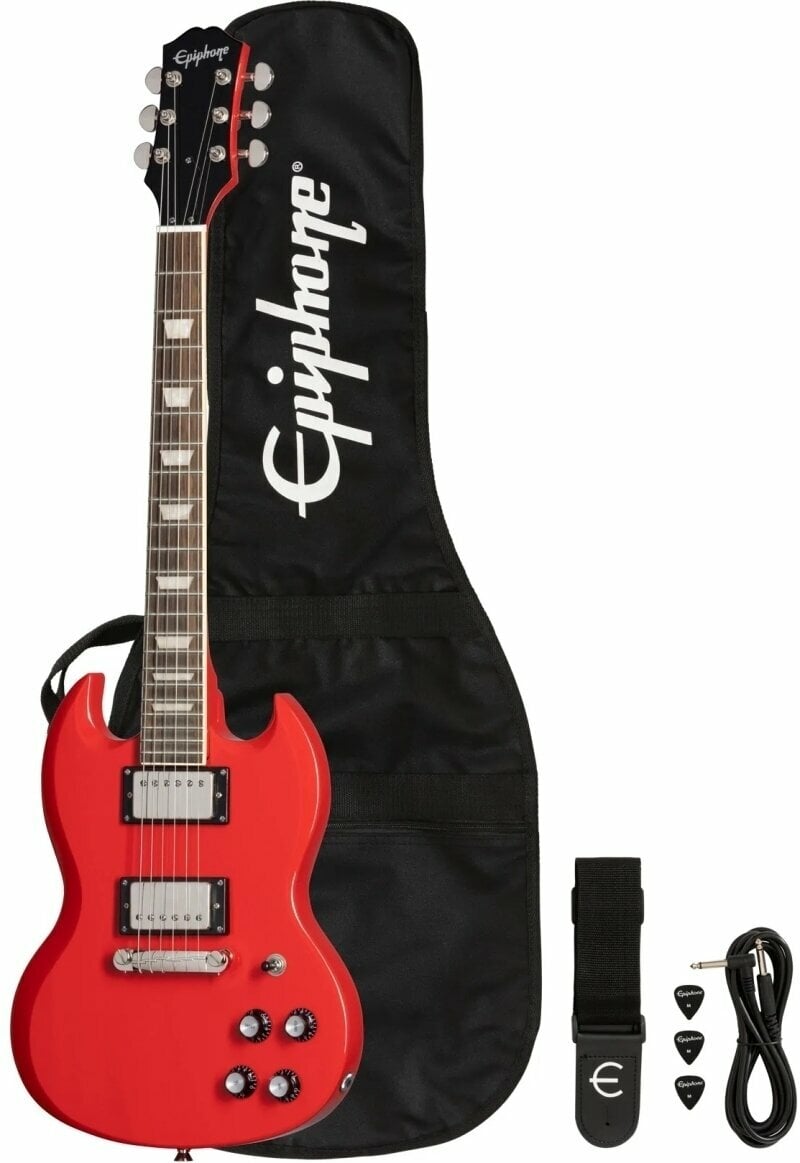 Electric guitar Epiphone Power Players SG Lava Red