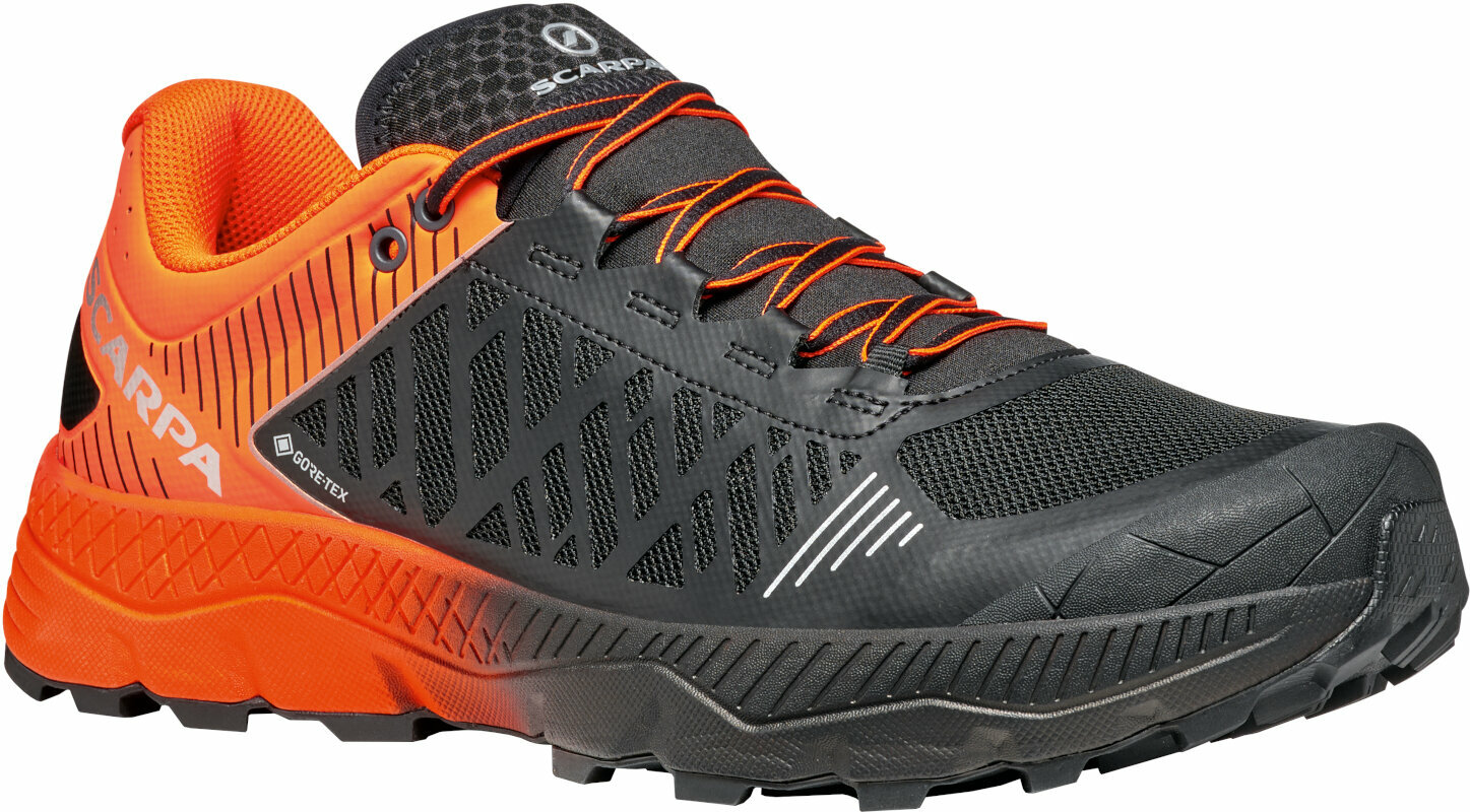 Ténis de corrida para trilhos Scarpa Spin Ultra GTX Orange Fluo/Black 43 Ténis de corrida para trilhos