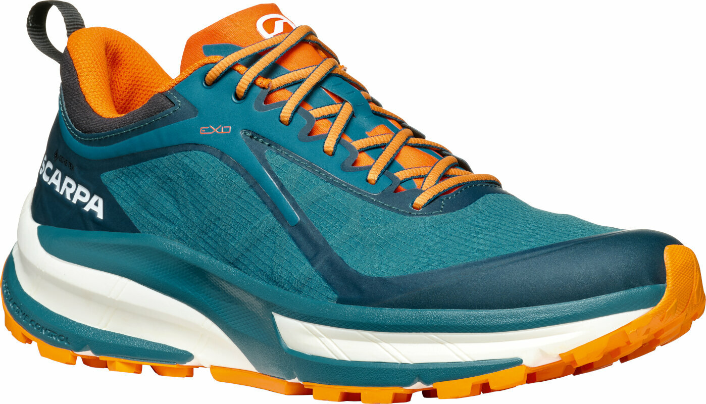 Pantofi de alergare pentru trail Scarpa Golden Gate ATR GTX Petrol/Orange 45 Pantofi de alergare pentru trail
