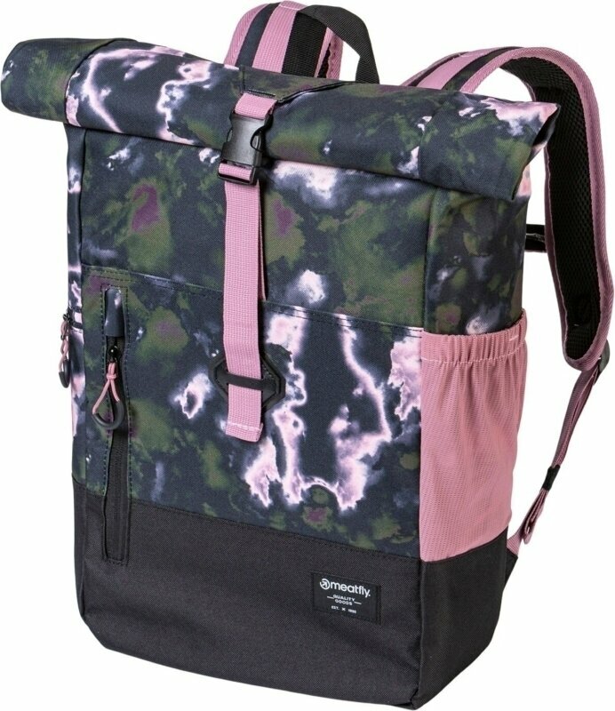 Lifestyle batoh / Taška Meatfly Holler Backpack Storm Camo Pink 28 L Batoh