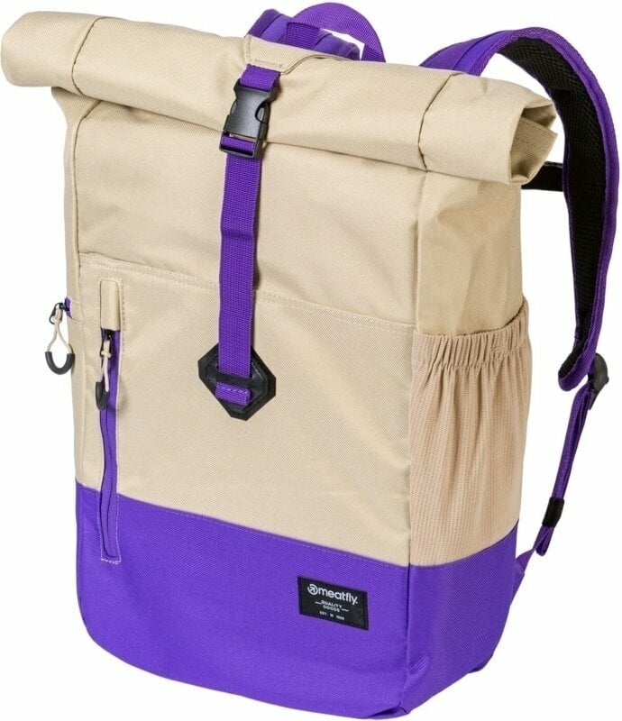 Lifestyle Backpack / Bag Meatfly Holler Backpack Cream/Violet 28 L Backpack