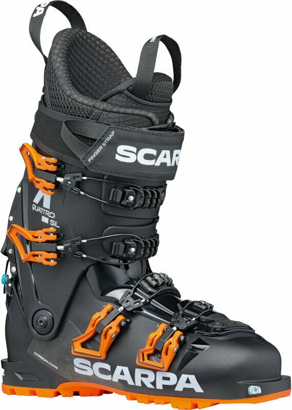 Botas de esquí de travesía Scarpa 4-Quattro SL 120 Black/Orange 26,5