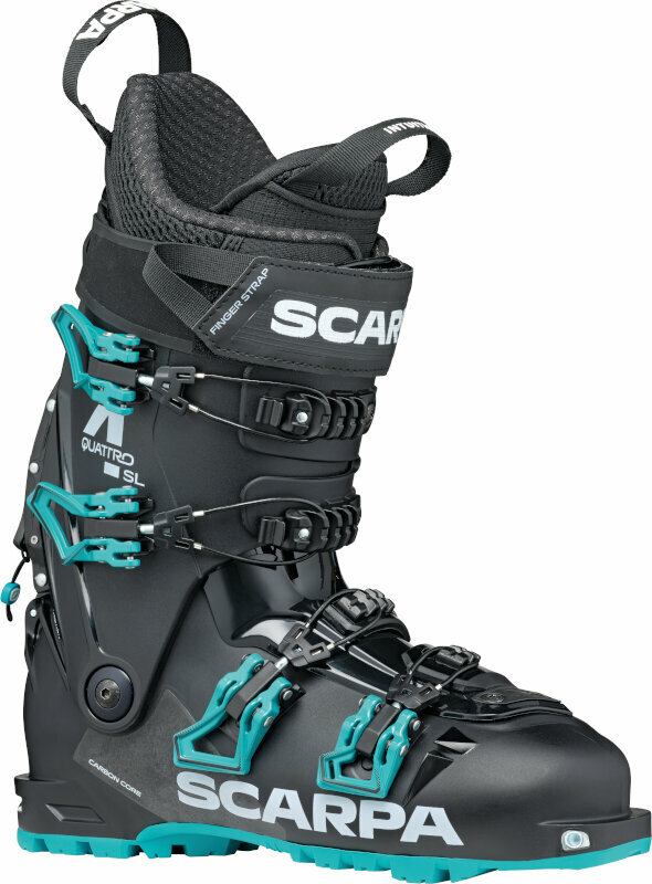 Cipele za turno skijanje Scarpa 4-Quattro SL Womens 120 Black/Lagoon 23,0