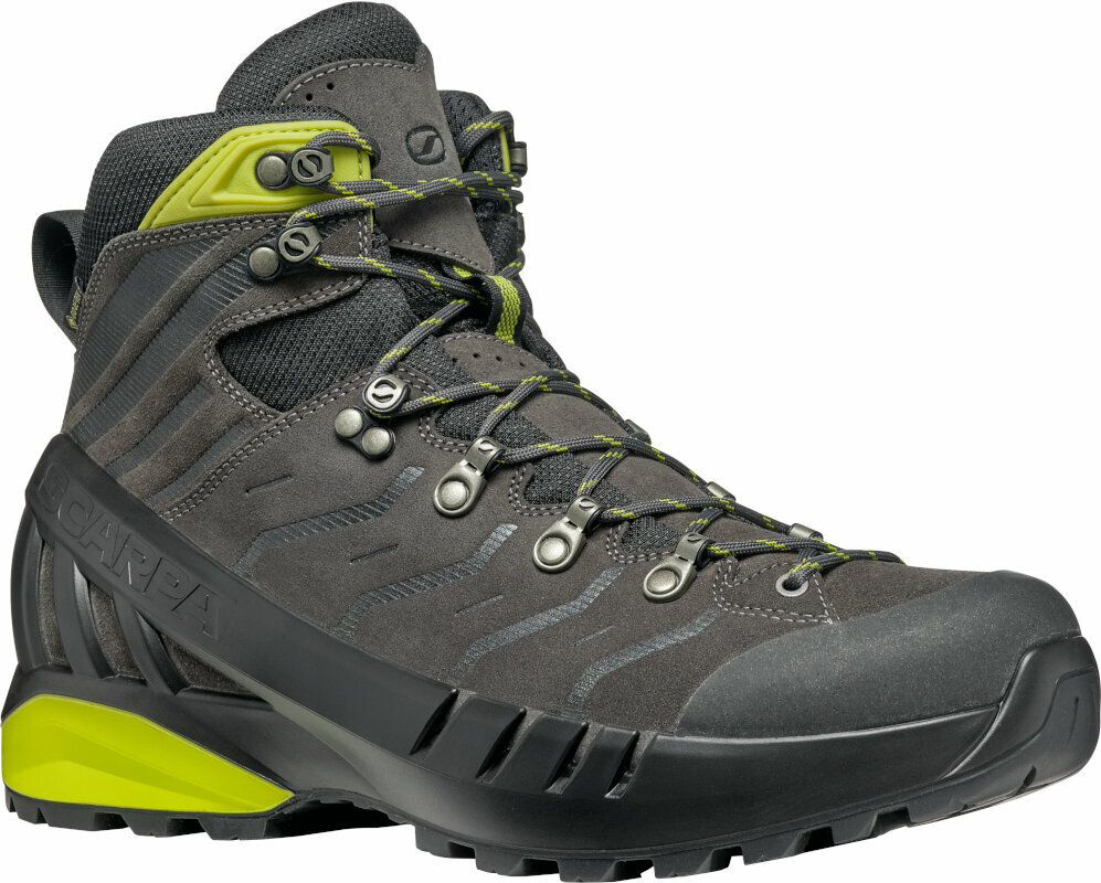 Mens Outdoor Shoes Scarpa Cyclone S GTX Shark/Lime 41,5 Mens Outdoor Shoes