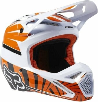 Casca FOX V1 Goat Dot/Ece Helmet Orange Flame XL Casca - 1