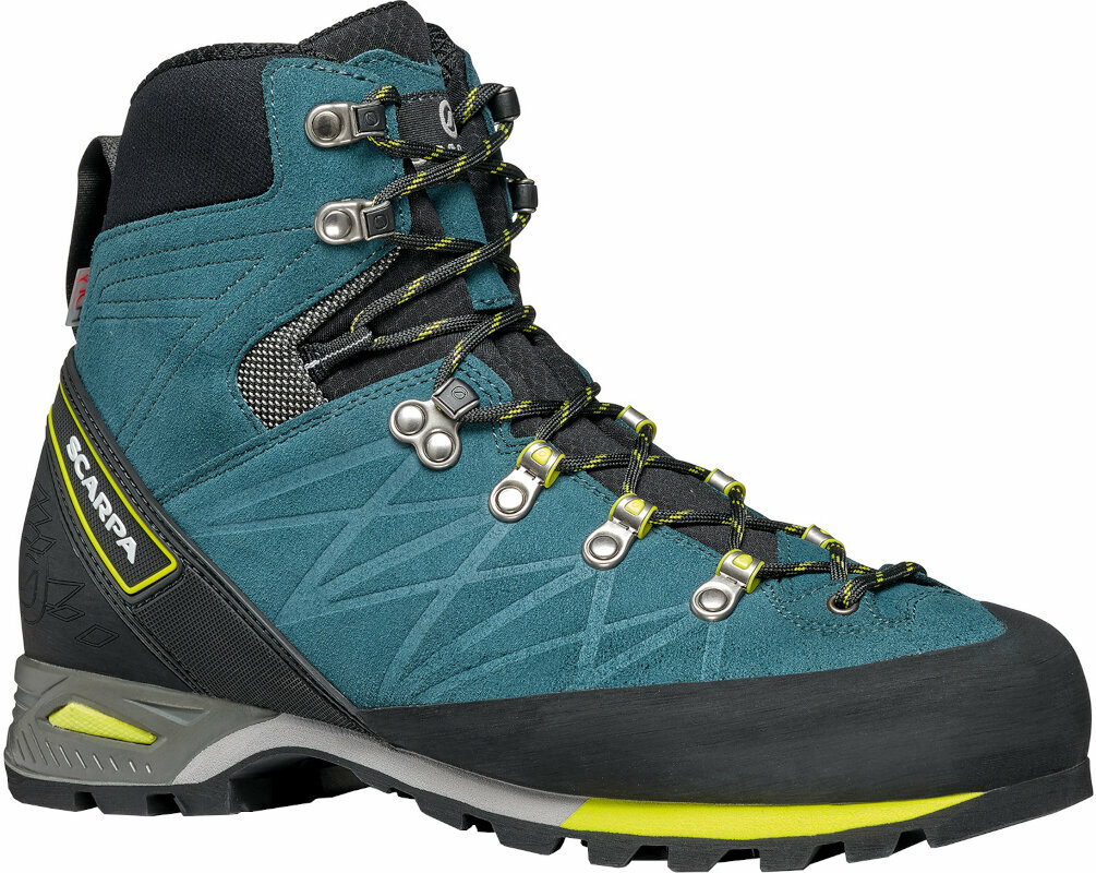 Scarpa Marmolada Pro HD Lake Blue/Lime 41,5 Chaussures outdoor hommes Green Yellow male
