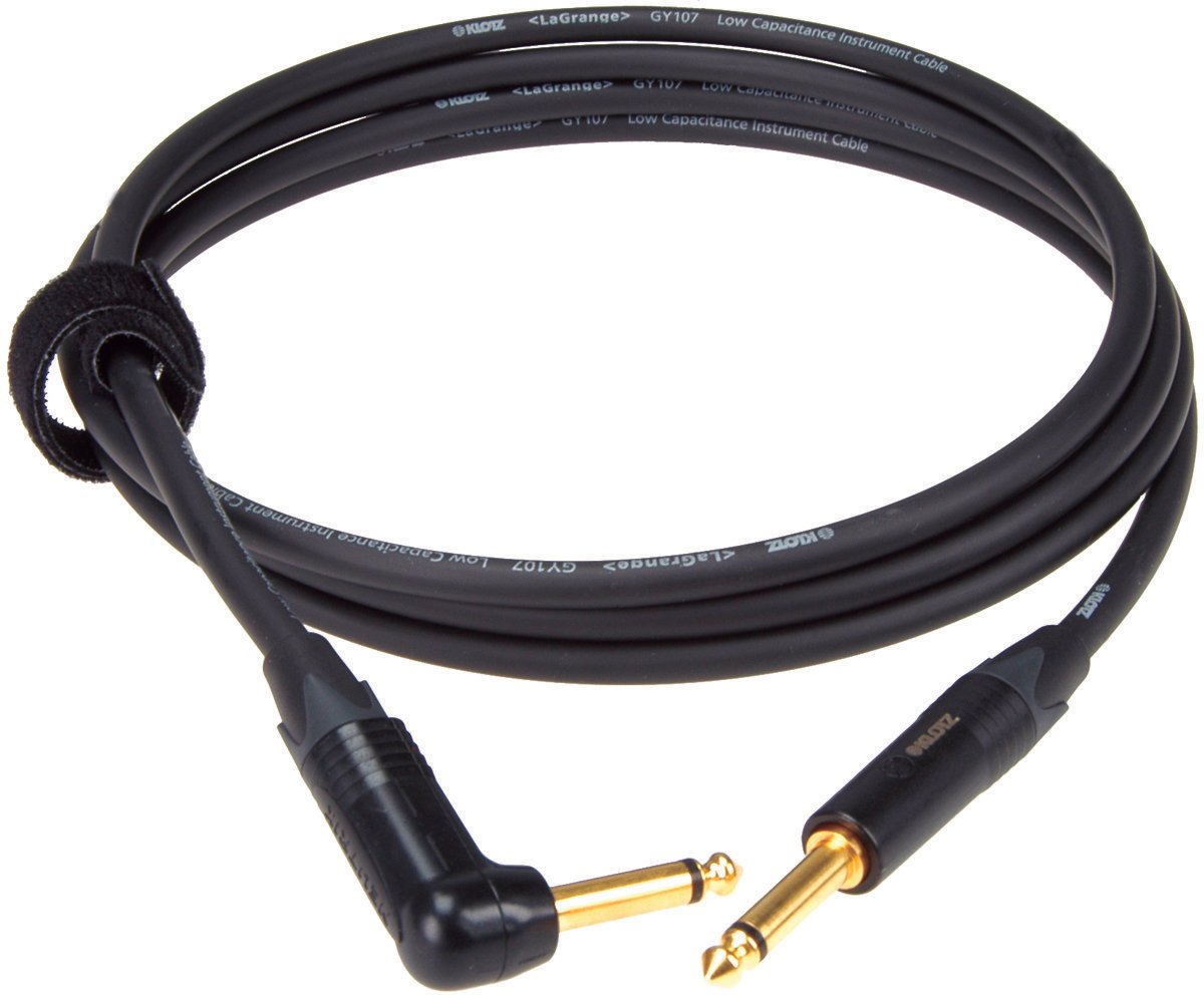 Kabel za instrumente Klotz LAGPR0600 Crna 6 m Ravni - Kutni