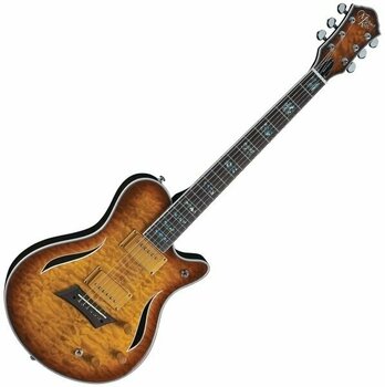Polu-akustična gitara Michael Kelly Hybrid Special Quilt Honey Burst - 1