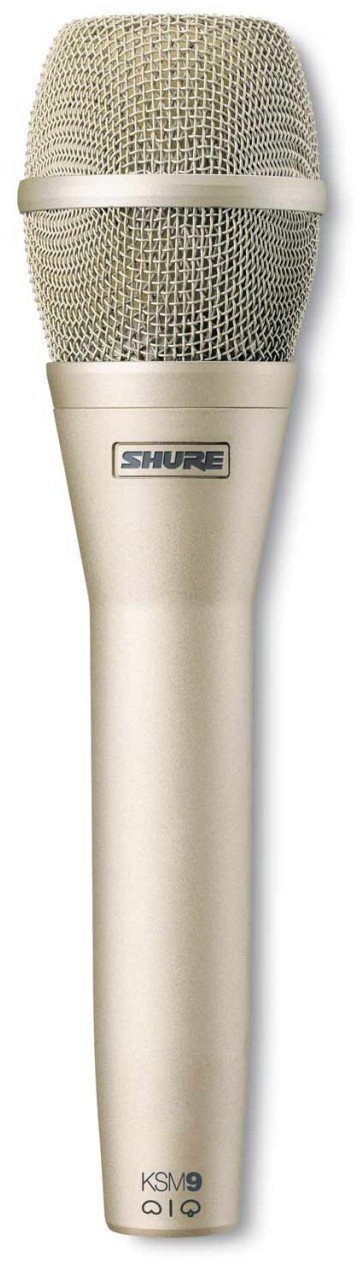Microfone condensador para voz Shure KSM9 Champagne Microfone condensador para voz