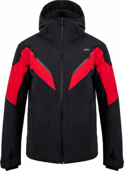 Lyžiarska bunda Kjus Mens Force Jacket Black/Carmine 50 Lyžiarska bunda - 1